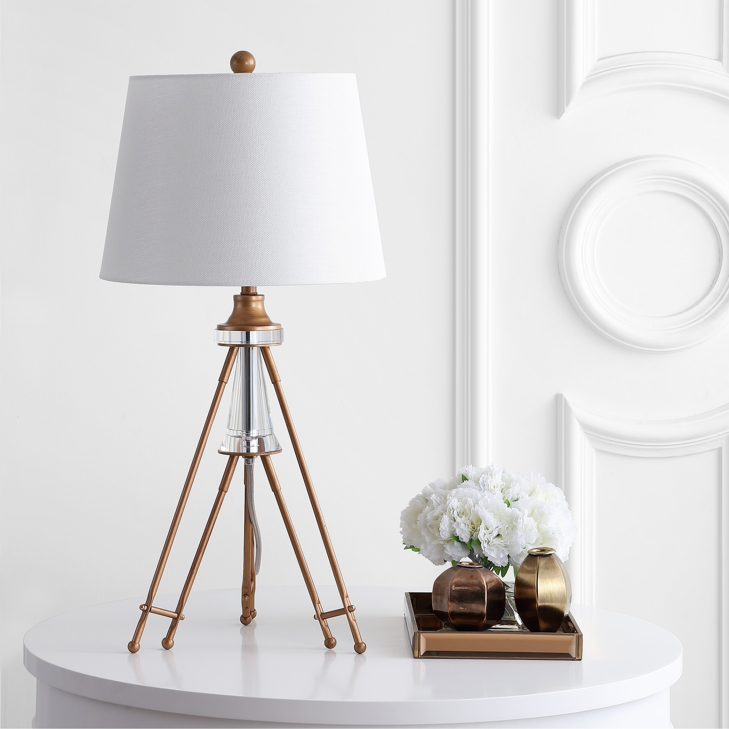 SAFAVIEH Lighting Aliye Glam Crystal Table Lamp Set of 2, 30-Inch - 14Wx14Dx30H