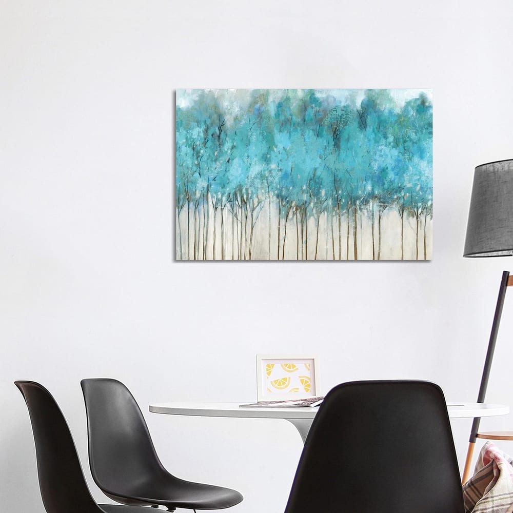 iCanvas "Teal Whisper" by Allison Pearce Canvas Print