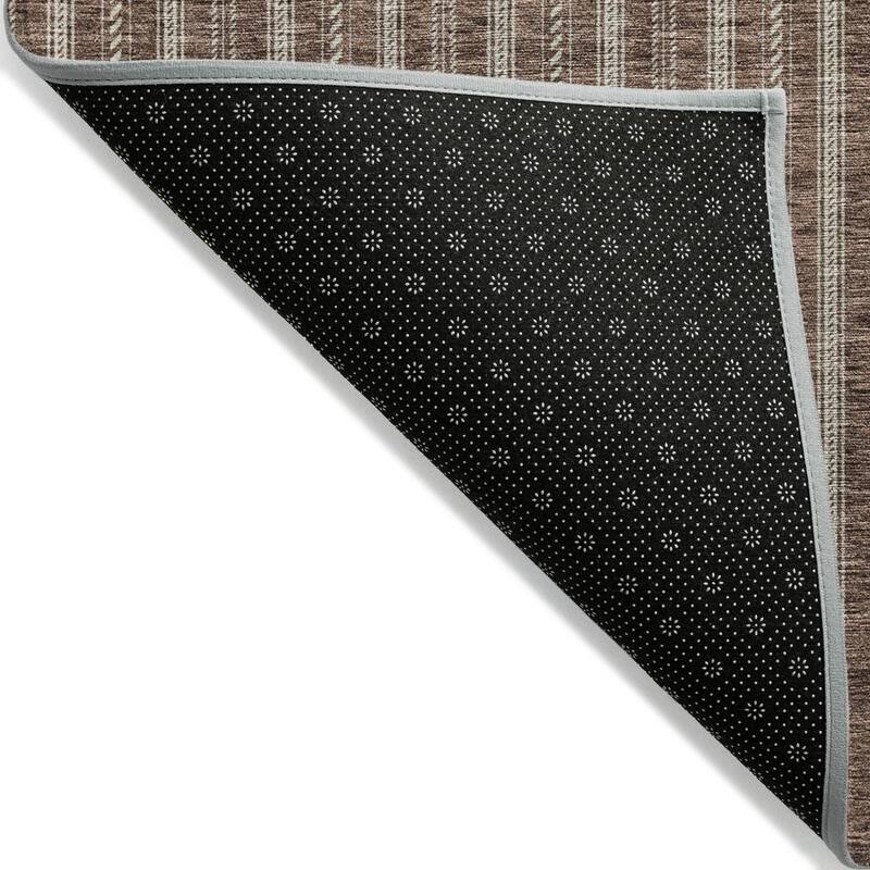 Machine Washable Indoor/ Outdoor Chantille Stripe Twist Rug
