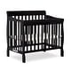 preview thumbnail 1 of 6, Dream On Me Aden Convertible 4-in-1 Mini Crib Black