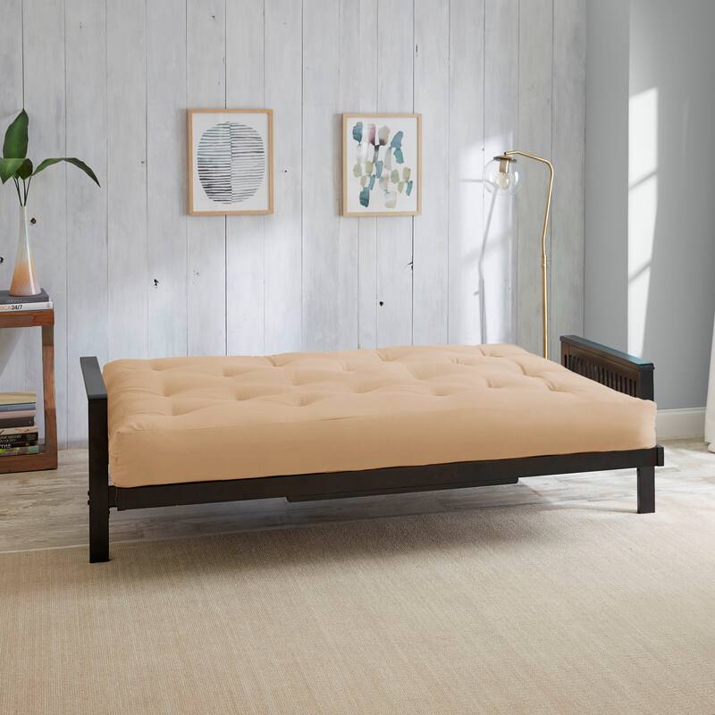 Porch & Den Owsley Queen-size Tufted 12-inch Futon Mattress - Khaki