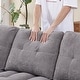 preview thumbnail 28 of 65, Modern Chenille L-Shaped Convertible Sofa Bed with Storage, USB and Type-C Charging Ports for Living Room