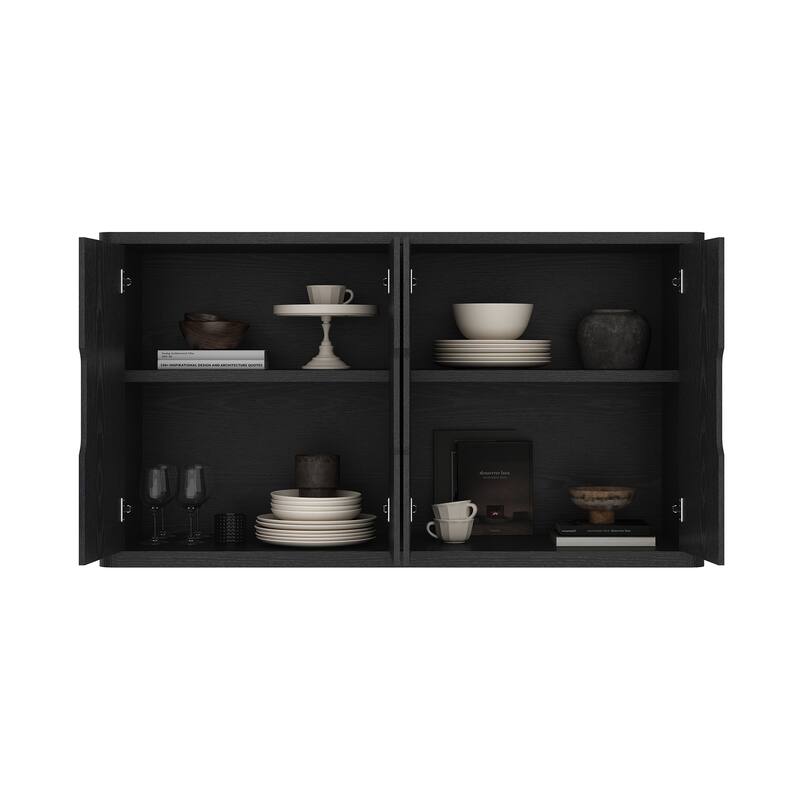 Manhattan Comfort Rivington Modern 4 Shelf Sideboard