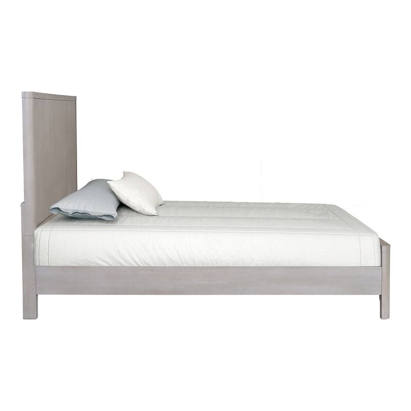 Furniture of America Rensite Modern 5-Piece Oak Solid Wood Panel Bedroom Set