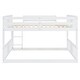 preview thumbnail 21 of 24, Full over Full Bunk Bed with Ladder & Gray Solid Wood