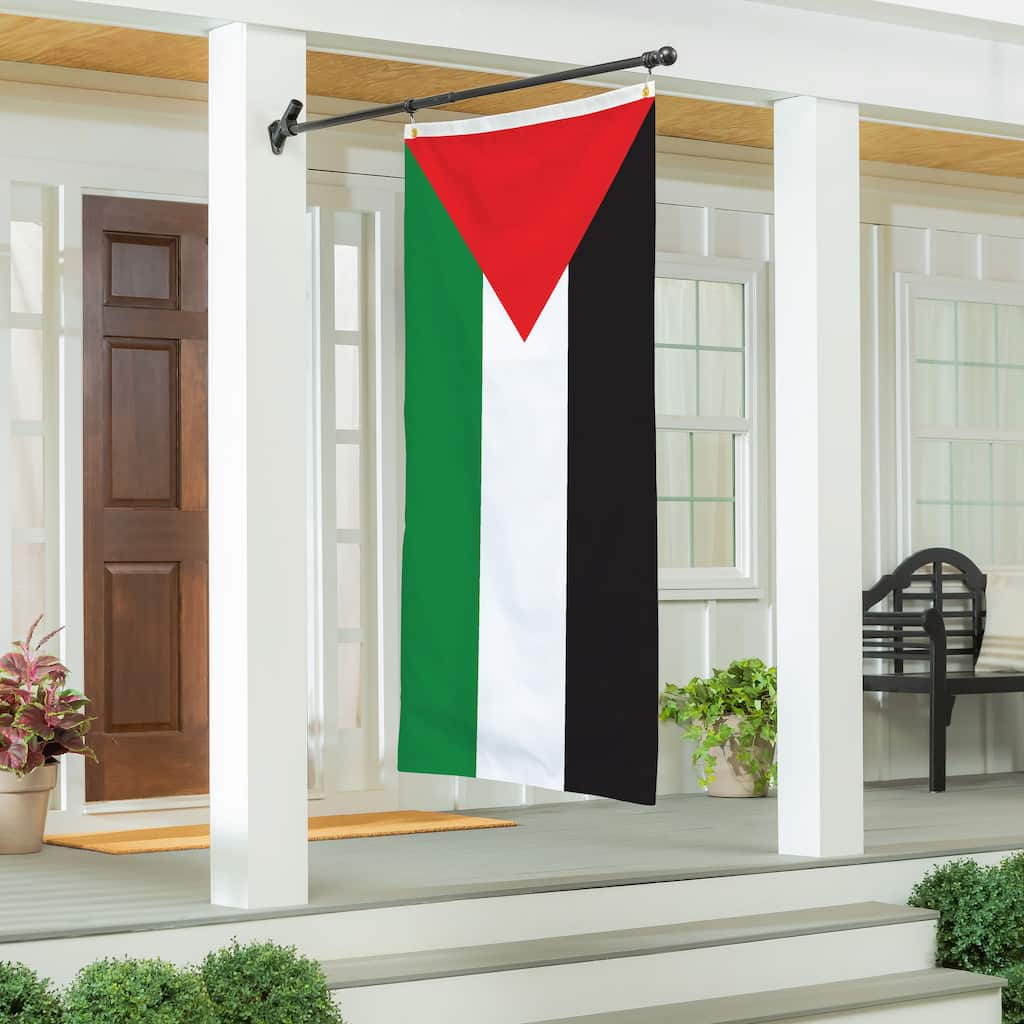 Palestine National Double Sided Flag w/ 2 Grommets, 3'x5'