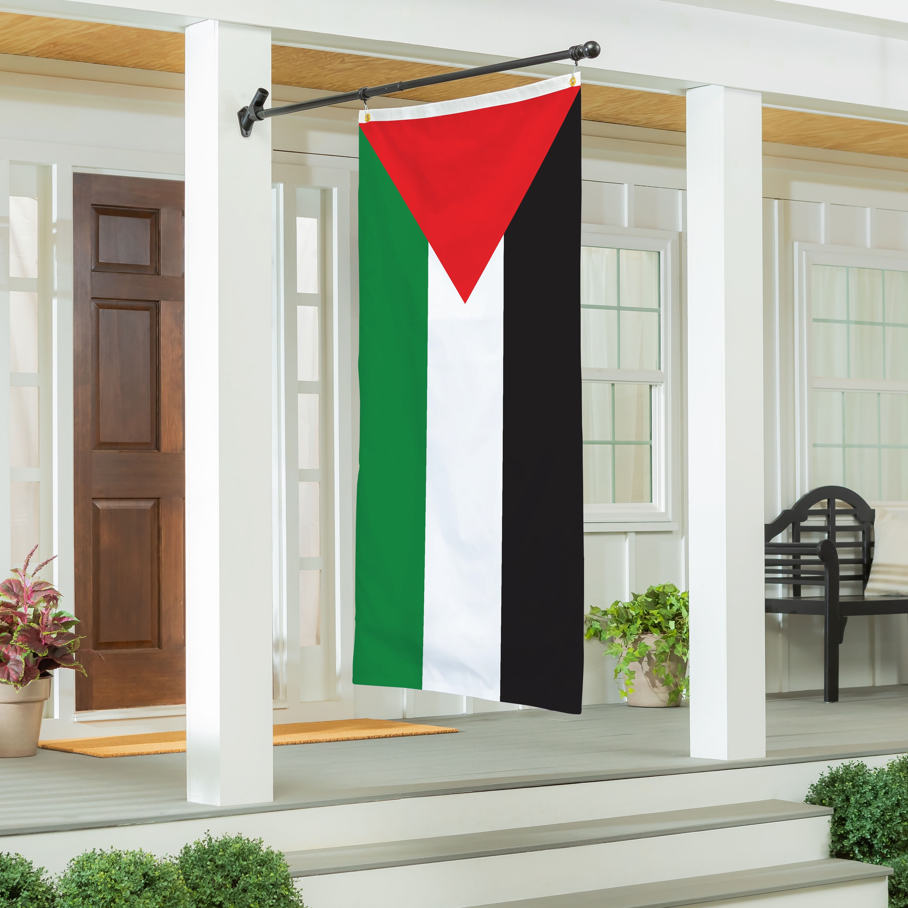 Palestine National Double Sided Flag w/ 2 Grommets, 3'x5'