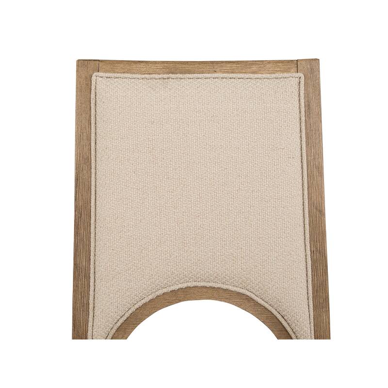 Magnussen Home Tristan Swiss Coffee Upholstered Side Chair Two Pack - 19.75''W x 24.19''D x 36''H