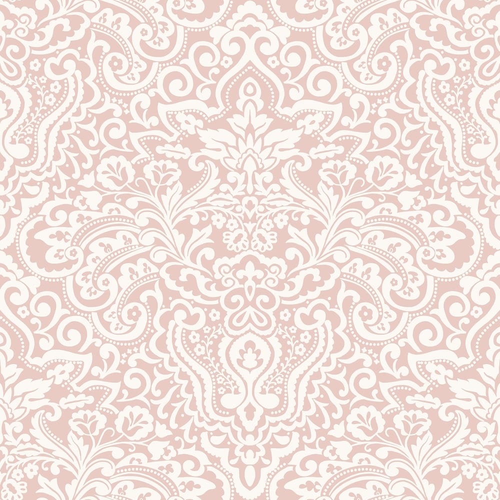 Galerie Wallcoverings Italian Classics 4 Collection Embossed Paisley Damask Vinyl on Non-woven Matte Wallpaper Roll