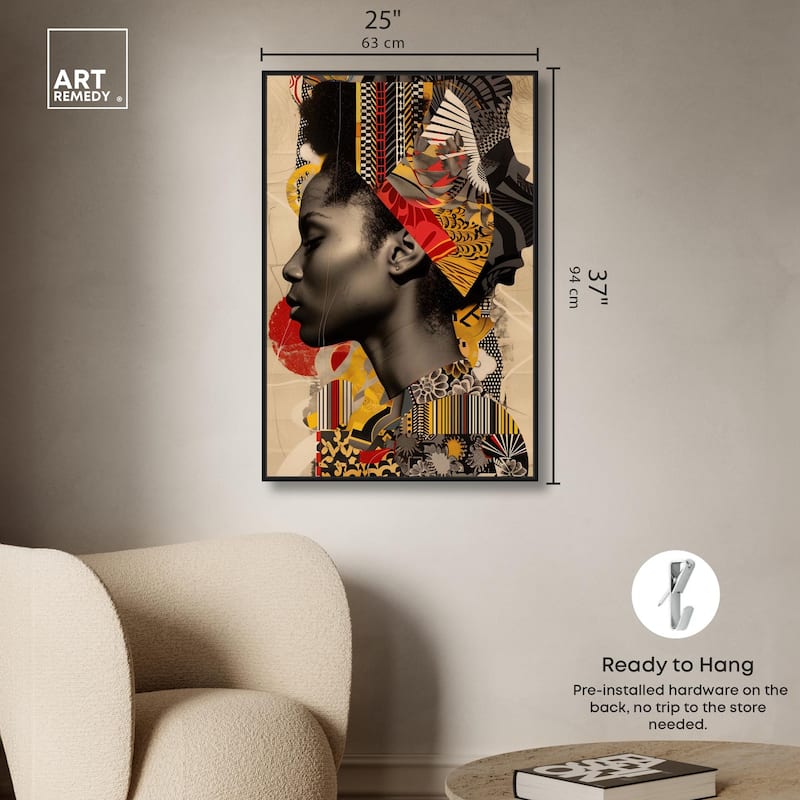 Cultural Collage Canvas by Art Remedy