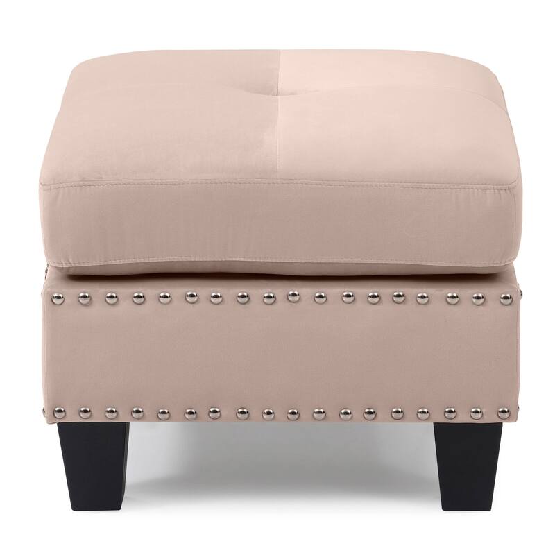 Copper Grove Meharrize Tufted Velvet Ottoman