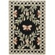 preview thumbnail 15 of 98, SAFAVIEH Handmade Chelsea Aubree French Country Trellis Wool Rug 1'8" x 2'6" - Black - Rectangle