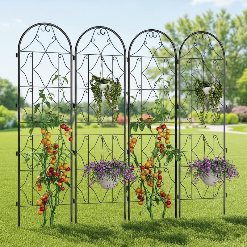 Garden Trellis, No Dig Dog Fence Outdoor