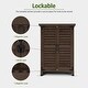 preview thumbnail 41 of 48, MCombo Small Outdoor Storage Cabinet Shed with Double Doors (24.6" x 18.3" x 38.2"), Wooden 0985