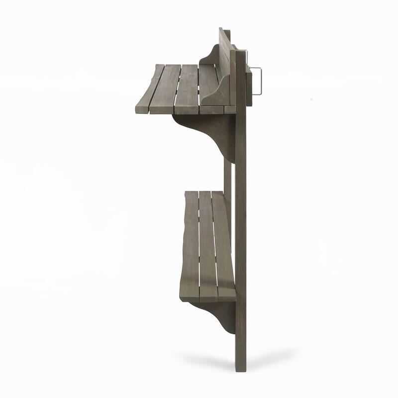 Outdoor Acacia Wood Balcony Bar Table