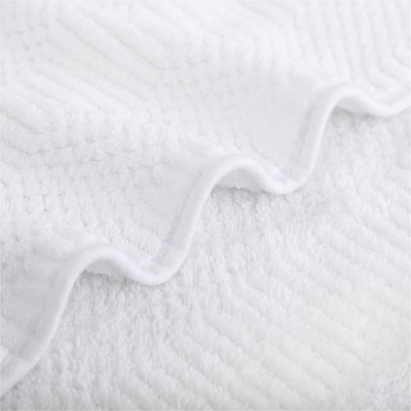 2 Pack Premium Jacquard Fleece Bath Towel, Velvet Highly Absorbent Towels 30"x60"