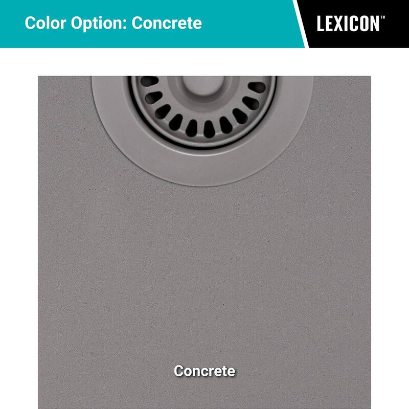 Lexicon Platinum 32" Quartz 50/50 Double Bowl Sink with Grids & Drain