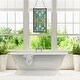 preview thumbnail 4 of 12, River of Goods Brandi's Tiffany Style Stained Glass Green 26-inch Window Panel - 15"L x 0.25"W x 26"H