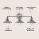 preview thumbnail 2 of 176, JONATHAN Y Florence Metal Shade Sconce