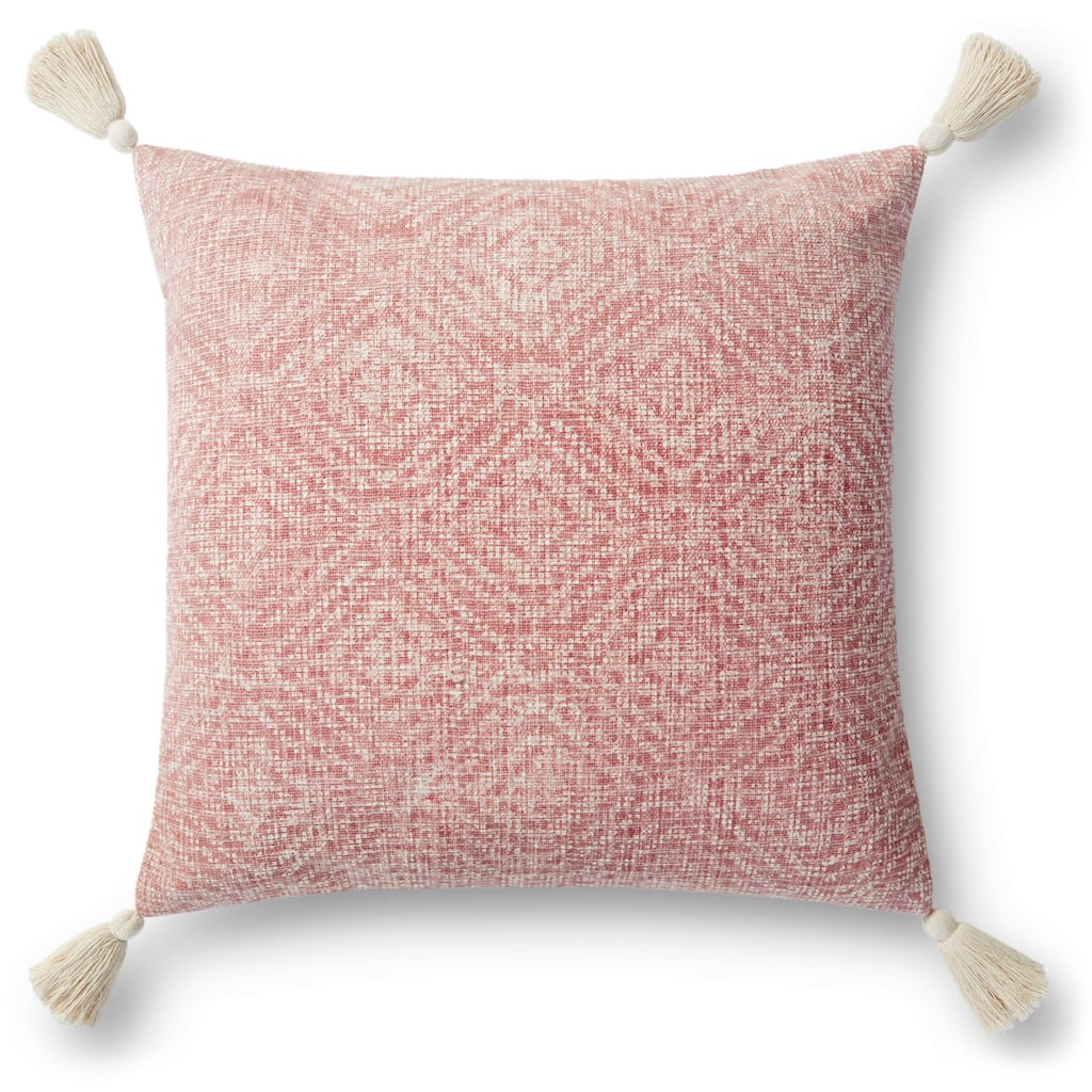 Alexander Home Distressed Tribal Diamond Tassel Pillow