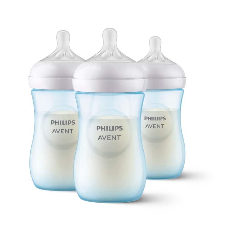 Natural Baby Bottle With Natural Response Nipple 9oz 3 Pack - Silicon/Plastic