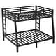 preview thumbnail 7 of 11, Twin XL over Queen Metal Bunk Bed,Industrial Minimalist Metal Bunk Bed