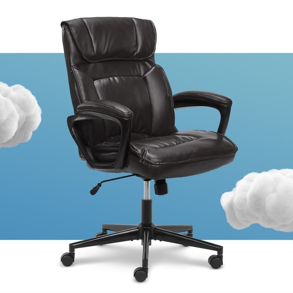 Serta Microfiber Office Chair with Headrest Pillow. Opens flyout.