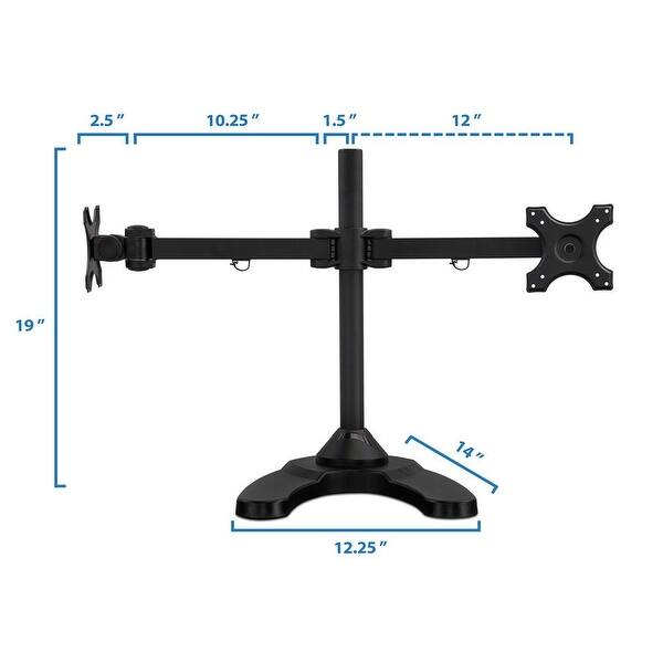 MountIt! Dual Monitor Desk Mount Stand Black Bed Bath & Beyond