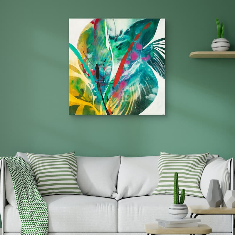 Palm Leaves by K. Nari Canvas Art Print