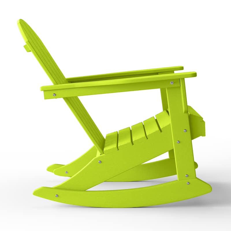 Polytrends Laguna Hdpe All Weather Outdoor Patio Rocking Chair