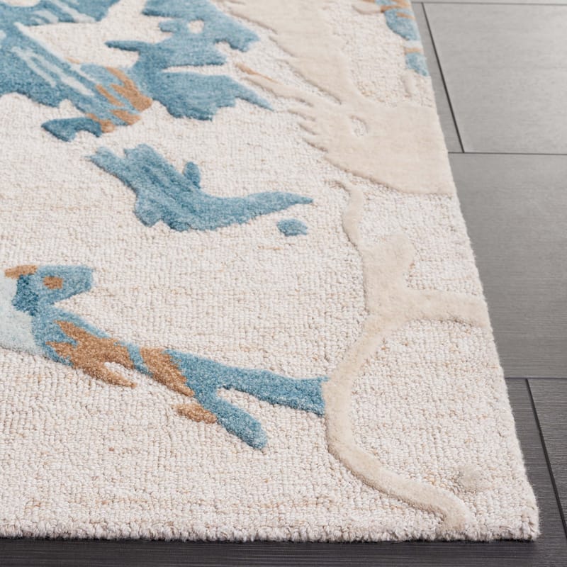 SAFAVIEH Handmade Fifth Avenue Teodorina Mid-Century Modern Wool Rug