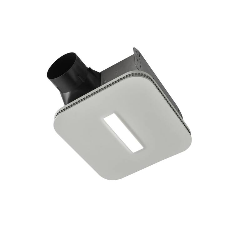 Broan AE80LK 80 CFM 0.8 Sone Ceiling or Wall Mounted LED Lighted - White