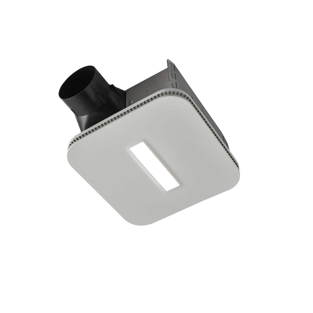 Broan AE80LK 80 CFM 0.8 Sone Ceiling or Wall Mounted LED Lighted