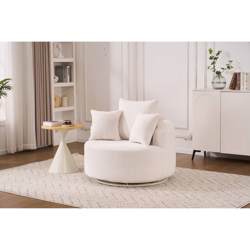 Single Seat Full Sponge Compression Swivel Chair Single Sofa