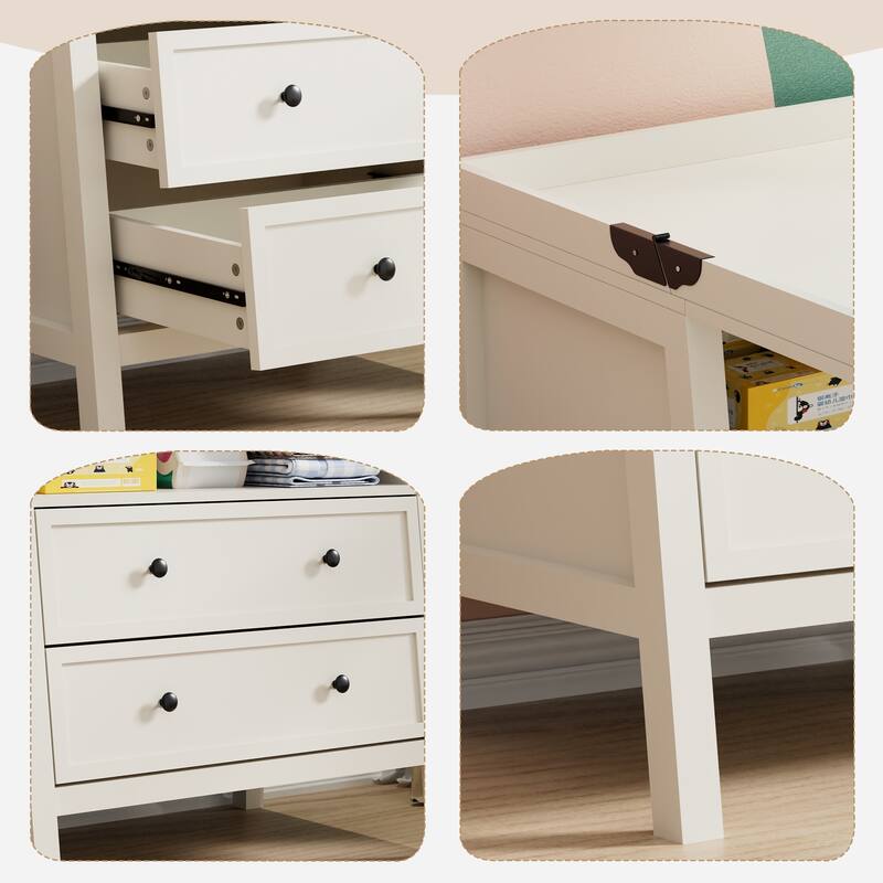 Baby Changing Table Multi-Functional 2 Drawer Dresser