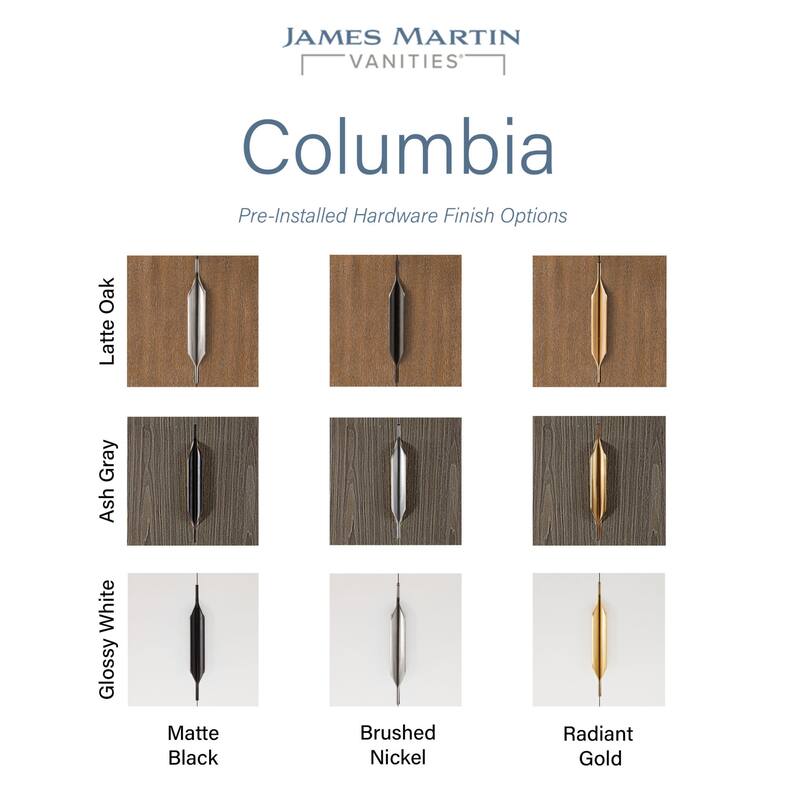 James Martin Vanities 883-V24-MB Columbia 24" Single Free Standing