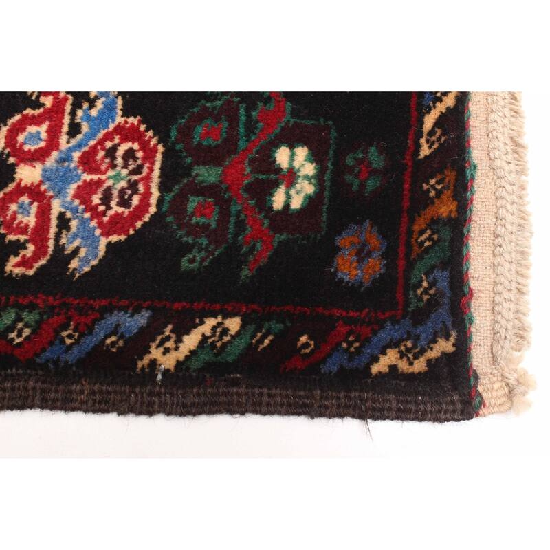 ECARPETGALLERY Hand-knotted Teimani Dark Red Wool Rug - 2'11 x 4'5