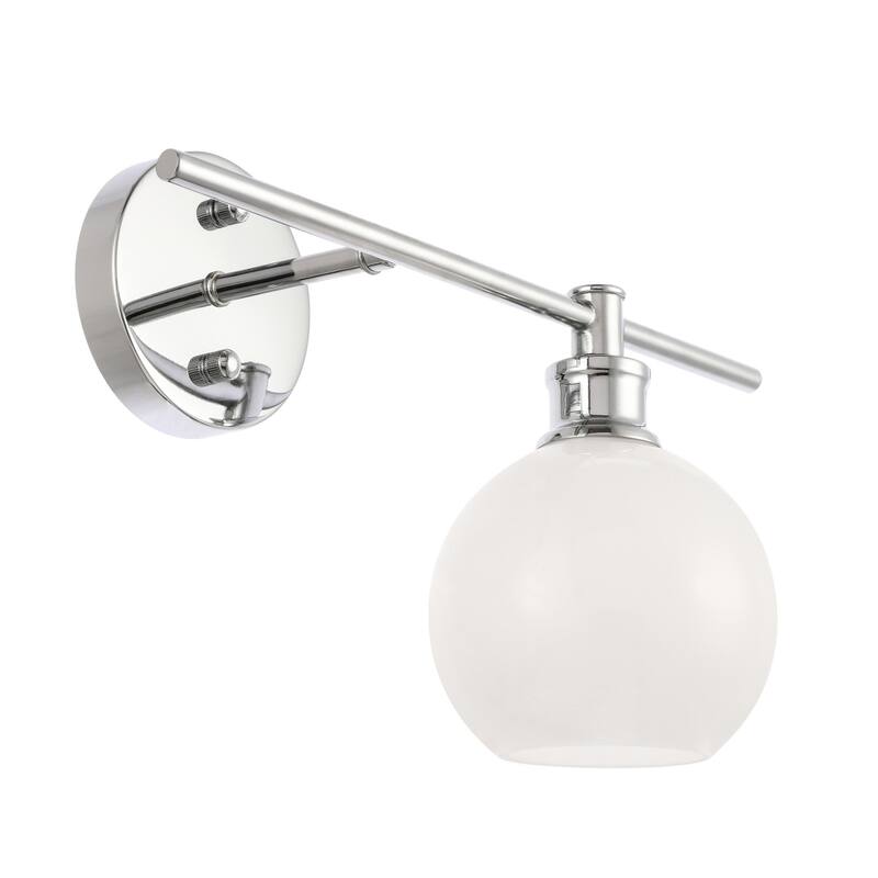 Collins 1-Light Glass Right Wall Sconce - 14.7/9.8