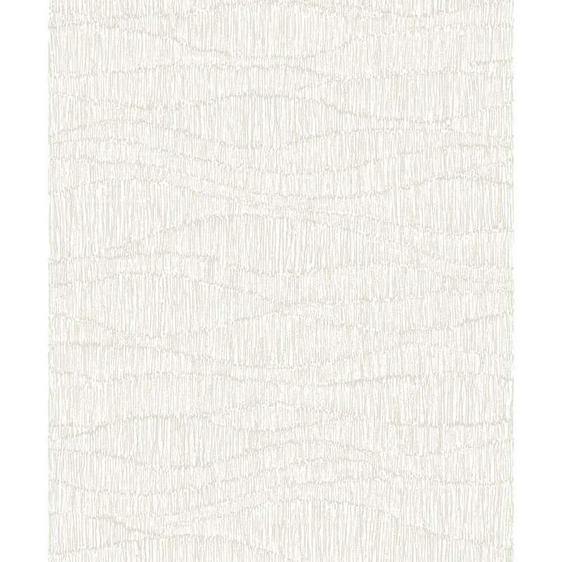Seabrook Designs Tatiana Waves Non-Woven Unpasted Wallpaper - 20.9 in W x 33 ft. L - Chalk