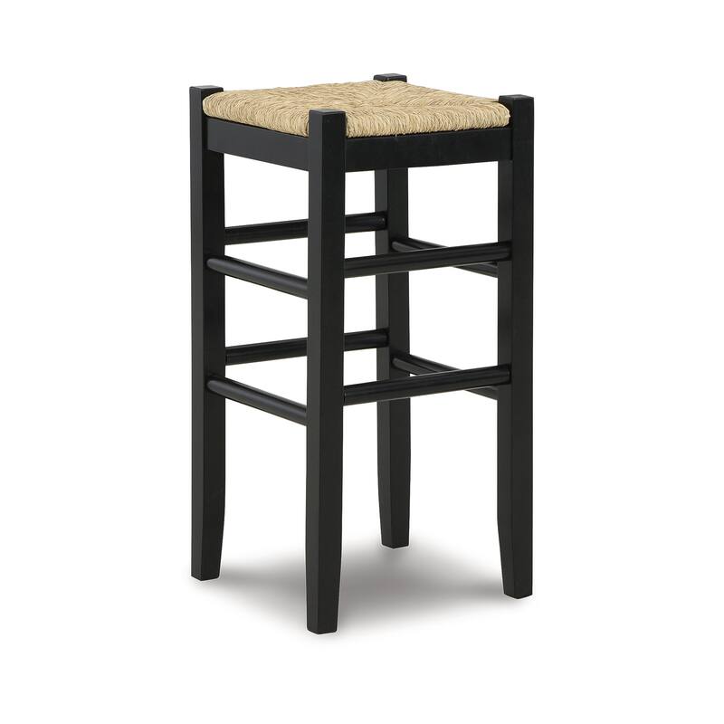 Ashley Furniture Mirimyn Black Tall Stool (Set of 2) - 15"W x 15"D x 36"H