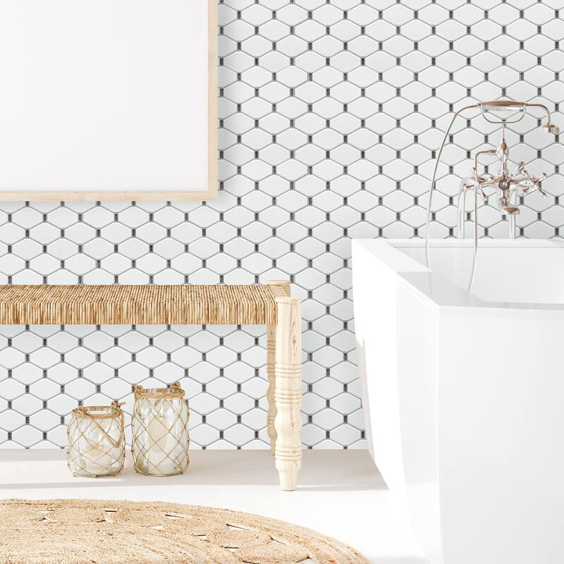 Altair Badajoz Honeycomb Glass Mosaic Floor and Wall Tile
