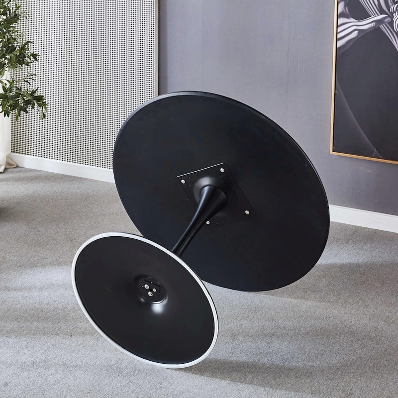 Round Tulip Table with MDF Top, Pedestal Design