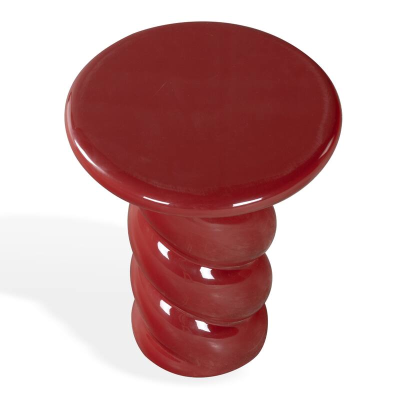 SAFAVIEH Couture Noelly Concrete Accent Table - 14"W x 14"D x 18"H