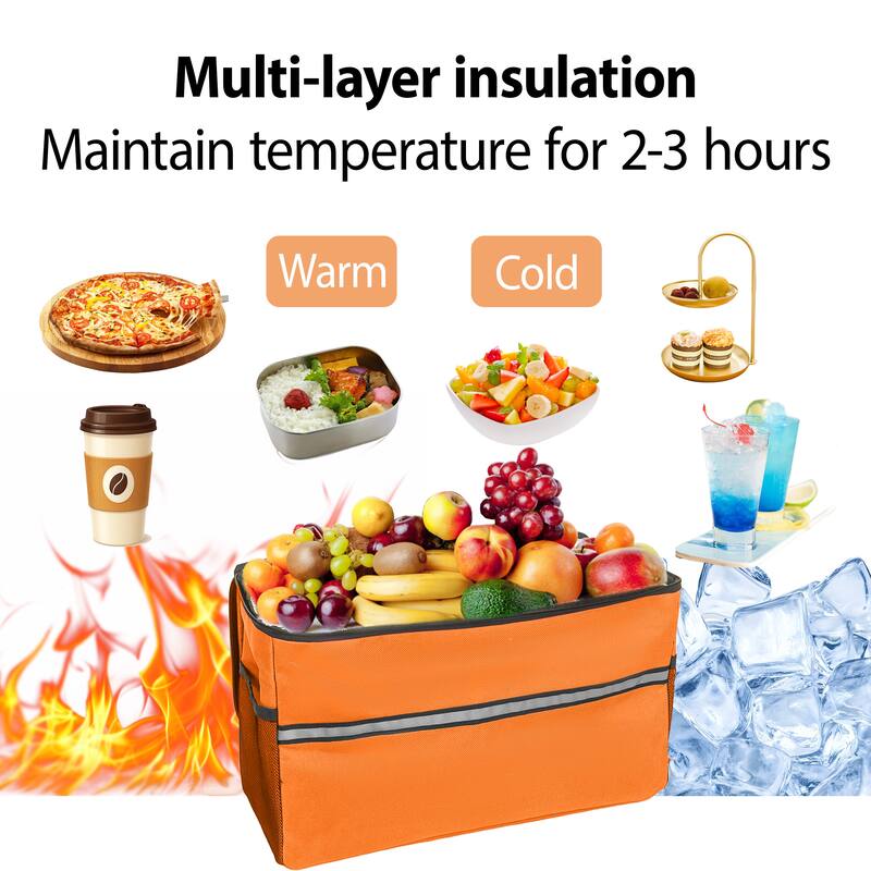 3-in-1 Folding Wagon with Bench Seat - 500lb Heavy-Duty, 180L Capacity with Ice Pack