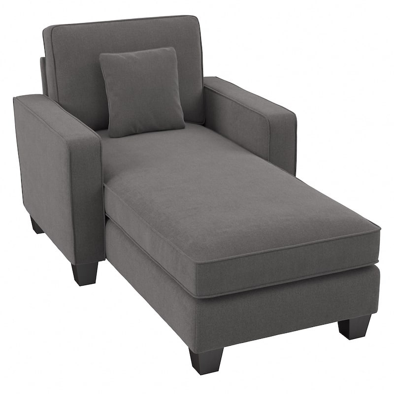 Bush Furniture Stockton Living Room Chaise Lounge with Arms