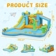 preview thumbnail 3 of 7, Oxford Cloth Inflatable Castle In Blue Garden Theme Bounce House With Slide, Trampoline And Playhouse - N/A