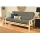 preview thumbnail 31 of 34, Porch & Den Kern Antique Wood Futon Set with Innerspring Mattress Marmont Thunder