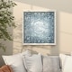 preview thumbnail 7 of 15, Blue Metal Scroll Home Wall Decor with Embossed Details