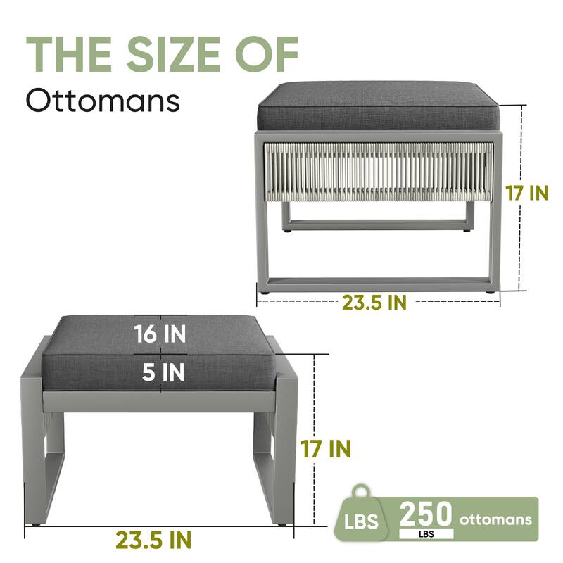 Pocassy 5 Inch Outdoor Patio Funiture Sets