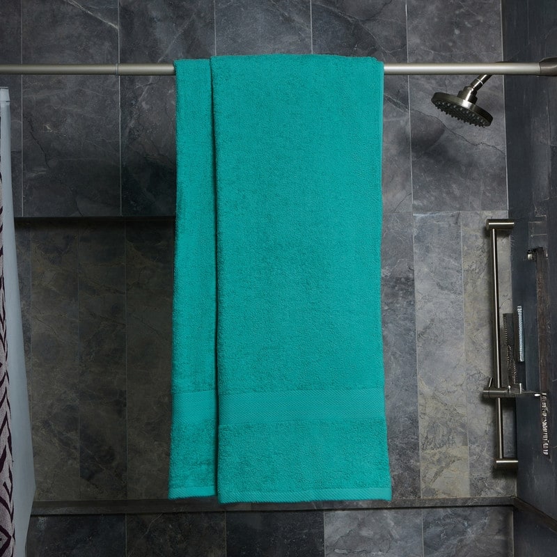 Deluxe 2-Piece 100 Cotton Bath Sheet - Teal